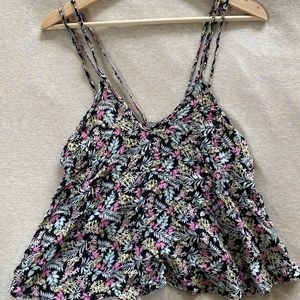 Flowy Floral Double Strap Top Y2K